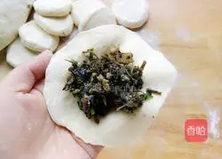 Illustration of how to make purslane and pigskin buns 9