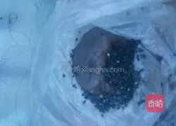 Black sesame and red bean paste pie recipe 2