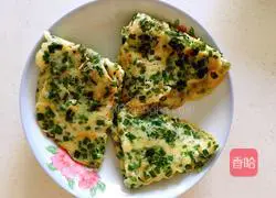 Illustration of how to make chive egg pancake 6