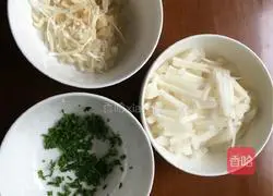 Illustration of how to make white radish shredded cake 1
