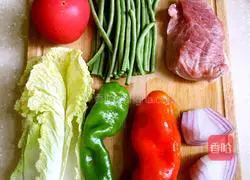 Illustration of how to make fried noodles 1