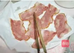 Korean Illustration of how to make bacon sandwich rolls 1