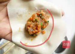 Illustration of how to make fresh meat wontons 5