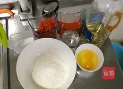 Carrot and egg pancakes Illustration of how to do it 1