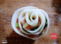 Illustration of how to make rose dumplings 8