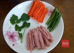 Fried sauce, purple sweet potato Illustration of how to make noodles 6