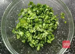 Illustration of how to make green vegetable cake 1