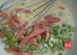 Illustration of how to make bean and egg pancakes 5