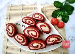 Illustration of how to make two-color steamed buns 15