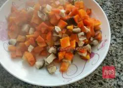 Vegetarian fried noodles illustration 2