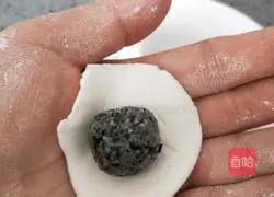 Illustration of how to make black sesame glutinous rice balls 6