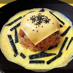 Cheese Omelette Rice (Internet celebrity fried rice) Flaming Mountain