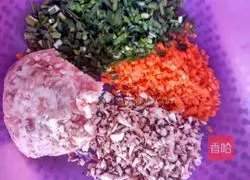 Shiitake mushrooms and carrots Illustration of how to make stuffed dumplings 5