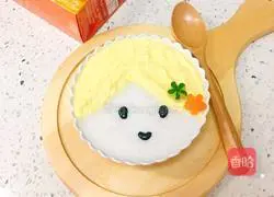 Illustration of how to make egg yolk rice flour paste 7