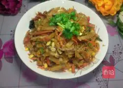 Bean sprouts Illustration of how to make fried pancakes 14