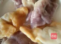 Watercolor Dumplings - Purple Sweet Potato and Carrot Recipe Illustration 11