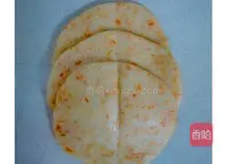 Illustration of how to make three-color fancy steamed buns 6