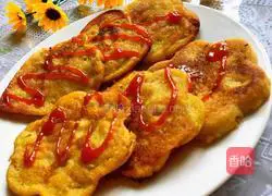 Illustration of how to make bean dregs and egg pancakes 9