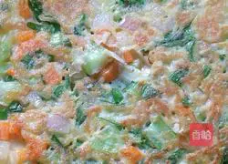 Vegetable egg pancake recipe 7