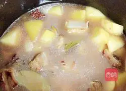 Illustration of how to make braised pork ribs with rice 8