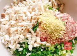 Illustration of how to make meaty steamed buns 2