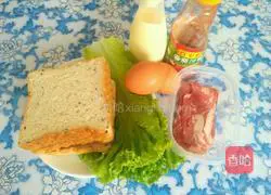 Simple breakfast~Illustration of how to make a sandwich 1