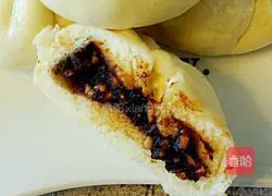 Brown sugar peanuts Illustration of how to make steamed buns 13