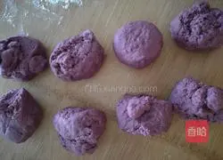 Milk purple potato steamed buns recipe 4