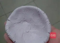 Purple sweet potato glutinous rice balls Illustration of how to do it 6