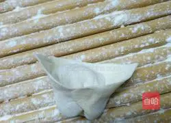 Illustration of how to make braised pork wontons 6