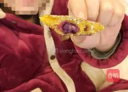 Purple Sweet Potato Small Illustration of how to make meatballs and pumpkin pancakes 12