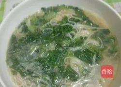 How to make scallion oil green noodles Illustration 5