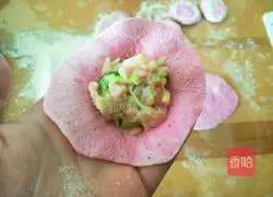 Illustration of how to make peony dumplings 8