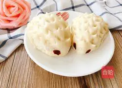 Illustration of how to make hedgehog steamed buns 15