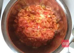 Illustration of how to make tomato and egg dumplings 5