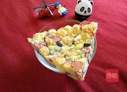 Illustration of how to make diced steamed buns and egg pancakes 8