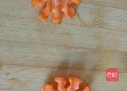 Flower eggs Illustration of how to make fried rice 4