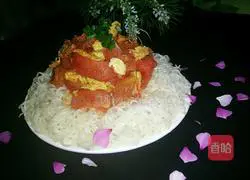 Illustration of how to make tomato and egg noodles 13