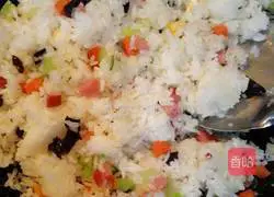 Colorful Fried Rice Recipe Illustration 8