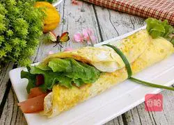 Illustration of how to make hand-caught egg pancakes 16