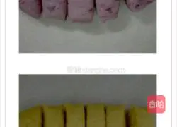Illustration of how to make two-color rose steamed buns 8