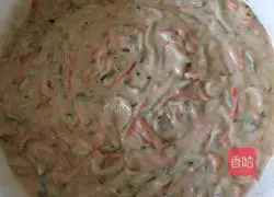 Cucumber, carrot, egg Illustration of how to make cakes 3