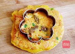 Illustration of how to make carrot egg pancake 11