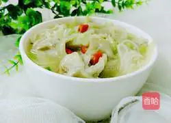 Illustration of cooking noodles with mushrooms and cabbage 13