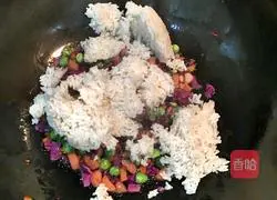 Illustration of how to make assorted fried rice 5 