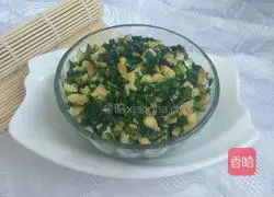 Illustration of how to make vegetarian dumpling fillings 3