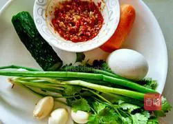 Salted Egg Cold Noodles Illustration of how to do it 1