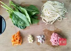 Illustration of how to make meat sauce noodles 2