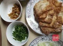 Illustrations of how to make pancakes and fruits 1