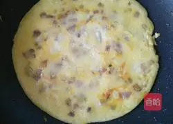 Illustration of how to make meat and egg pancakes 9